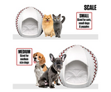 baseball pet bed