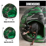 CAMOUFLAGE - BALL PET IGLOO BED - SMALL