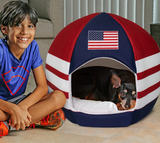 US COUNTRY - SPORT BALL PET BED - SMALL