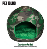 CAMOUFLAGE - BALL PET IGLOO BED - SMALL