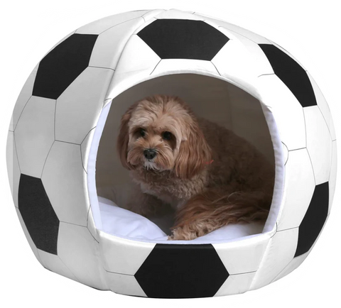 Soccer dog bed
